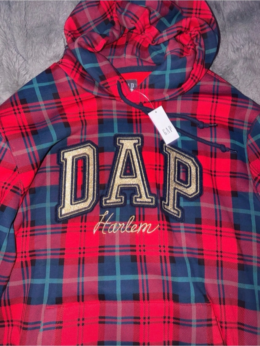 GAP X Dapper Dan Dap Harlem Red Hoodie